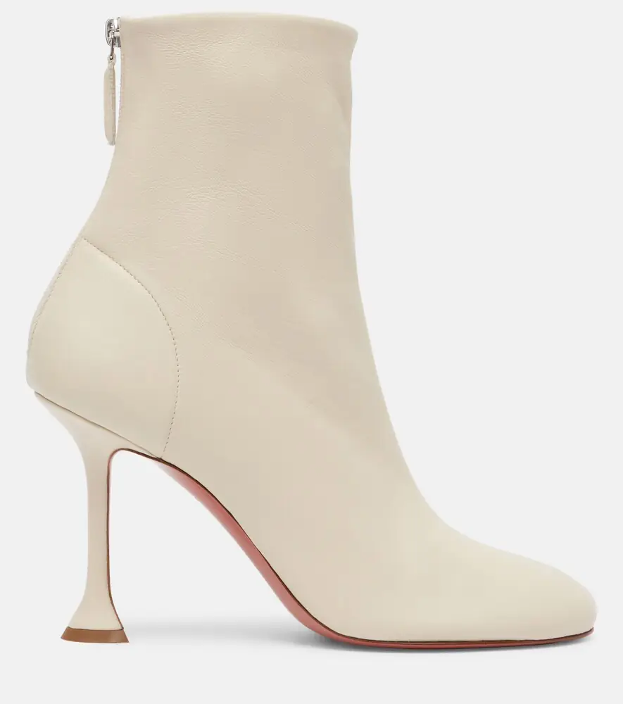 Amina Muaddi Iris 95 leather ankle boots | Thumbnail 4 Amina Muaddi Iris 95 leather ankle boots | Thumbnail 4