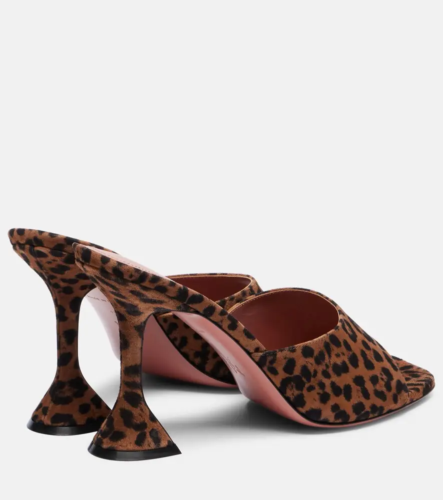 Amina Muaddi Lupita leopard-print 95 suede mules | Thumbnail 2 Amina Muaddi Lupita leopard-print 95 suede mules | Thumbnail 2