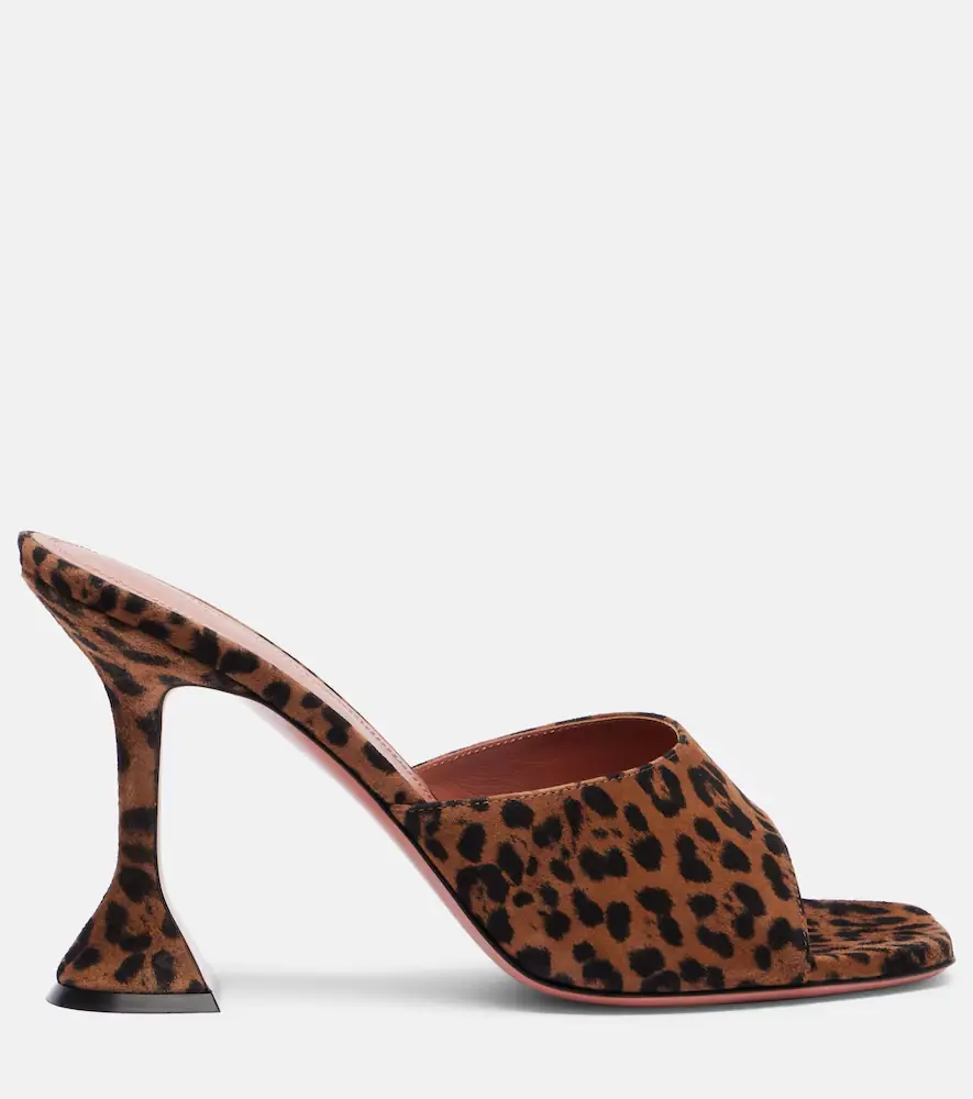 Amina Muaddi Lupita leopard-print 95 suede mules | Thumbnail 3 Amina Muaddi Lupita leopard-print 95 suede mules | Thumbnail 3