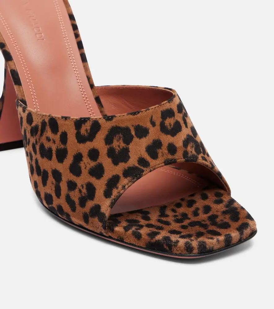 Amina Muaddi Lupita leopard-print 95 suede mules | Thumbnail 4 Amina Muaddi Lupita leopard-print 95 suede mules | Thumbnail 4