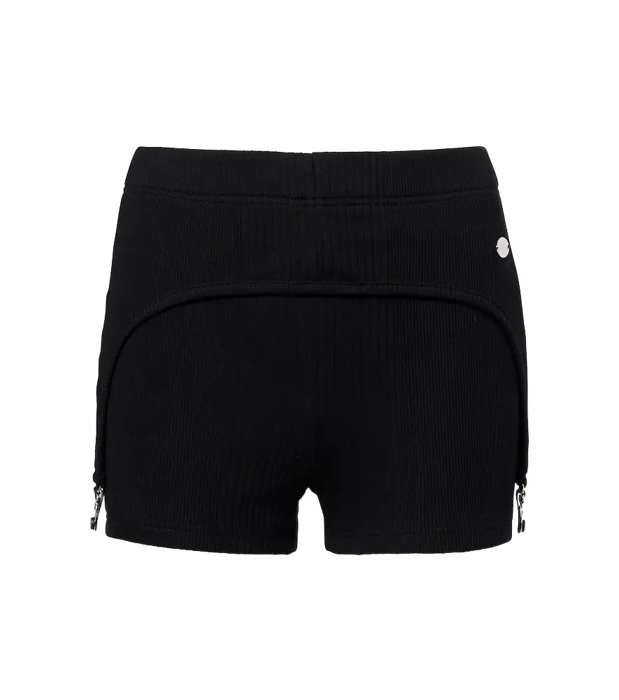 Jean Paul Gaultier Ribbed-knit cotton jersey shorts