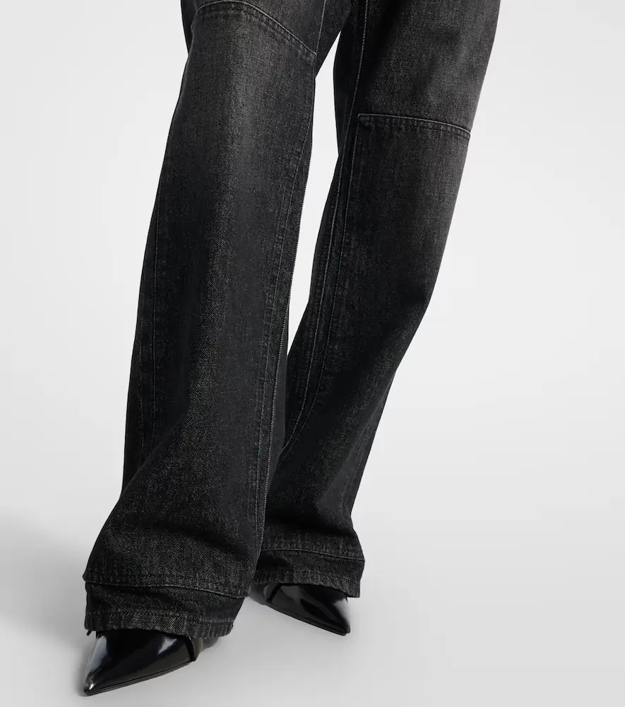 Jean Paul Gaultier Cutout mid-rise wide-leg jeans | Thumbnail 7 Jean Paul Gaultier Cutout mid-rise wide-leg jeans | Thumbnail 7