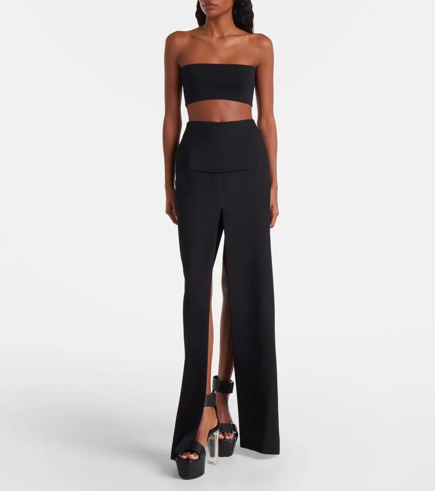 Rick Owens High-rise virgin wool maxi skirt | Thumbnail 3