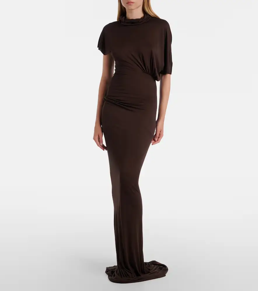 Rick Owens Lilith draped jersey gown | Thumbnail 4