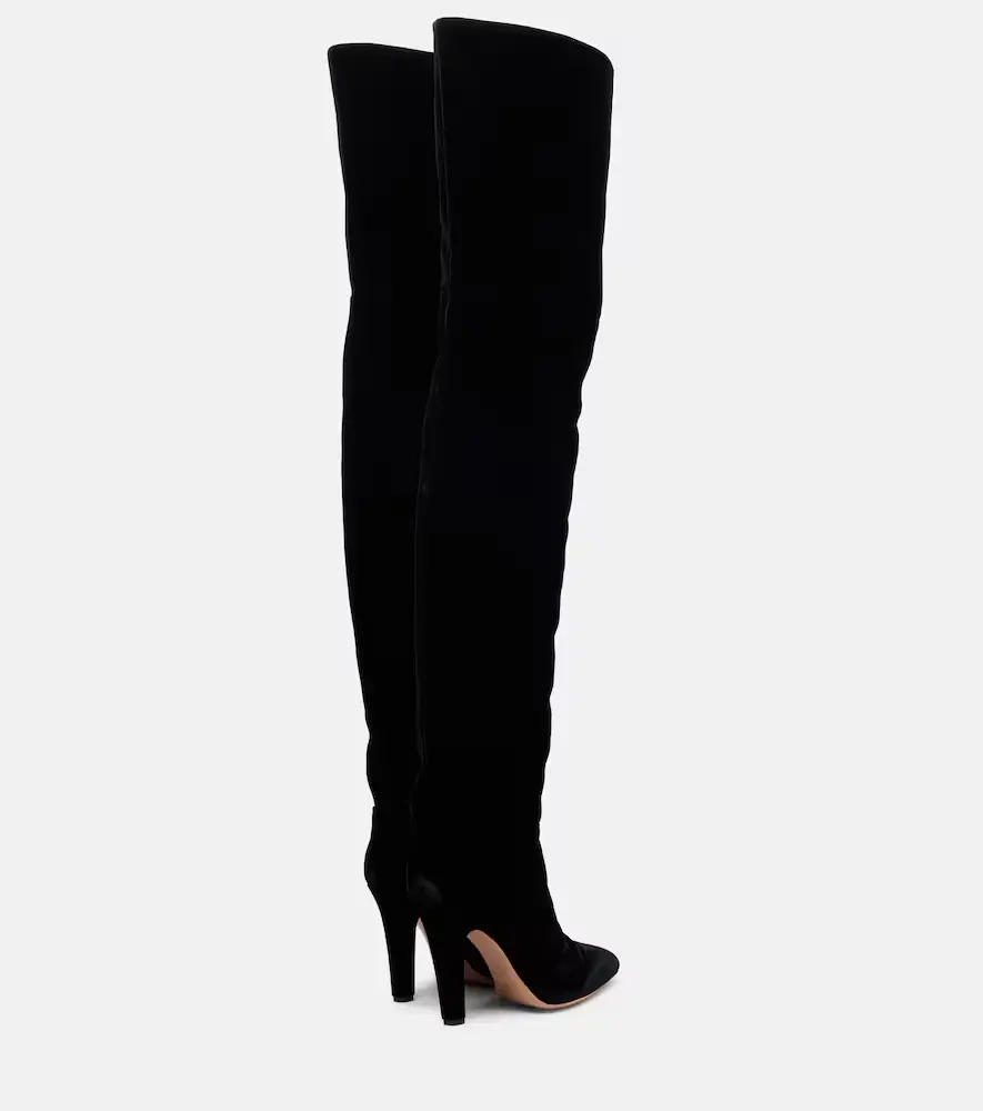 Paris Texas Elsa 100 velvet over-the-knee boots | Thumbnail 2 Paris Texas Elsa 100 velvet over-the-knee boots | Thumbnail 2