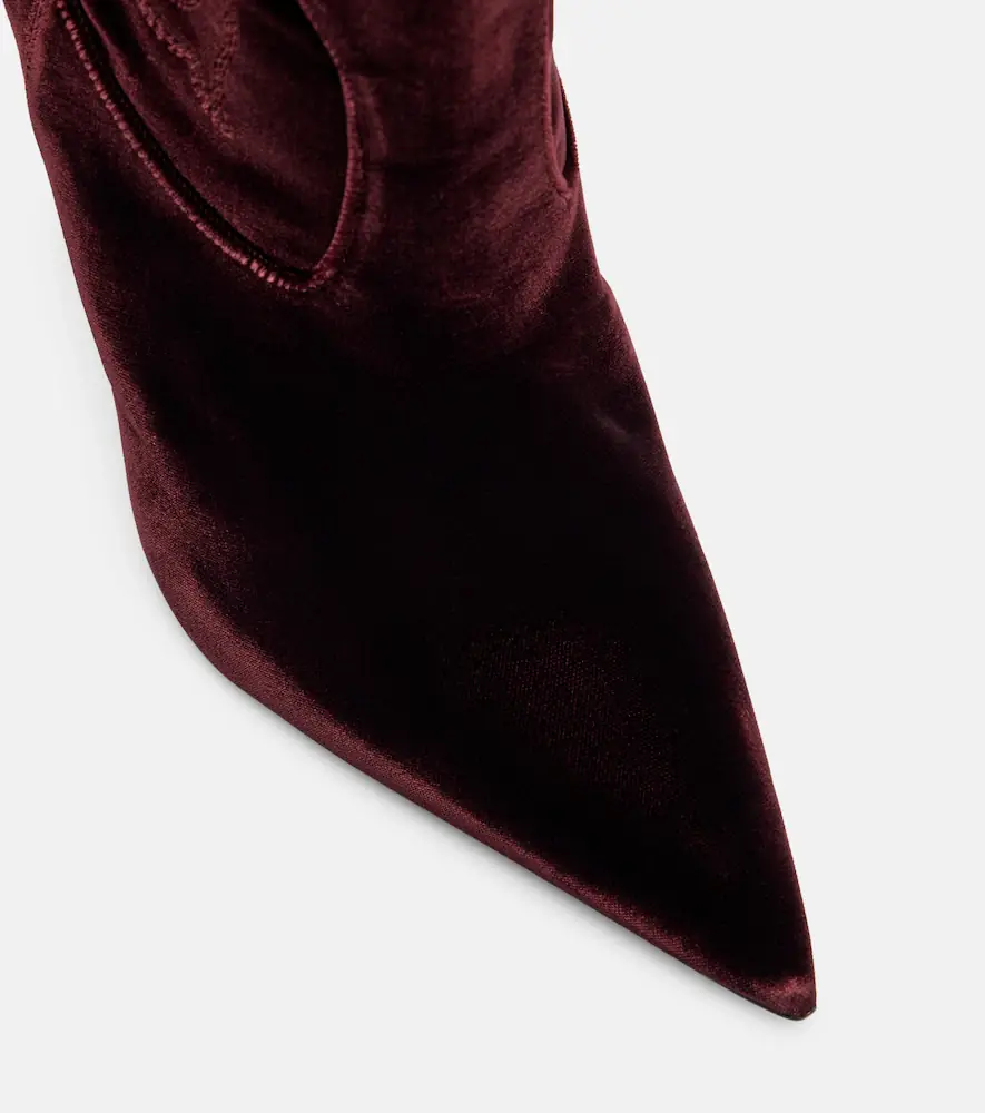 Paris Texas Lidia 105 velvet mid-calf boots | Thumbnail 3 Paris Texas Lidia 105 velvet mid-calf boots | Thumbnail 3
