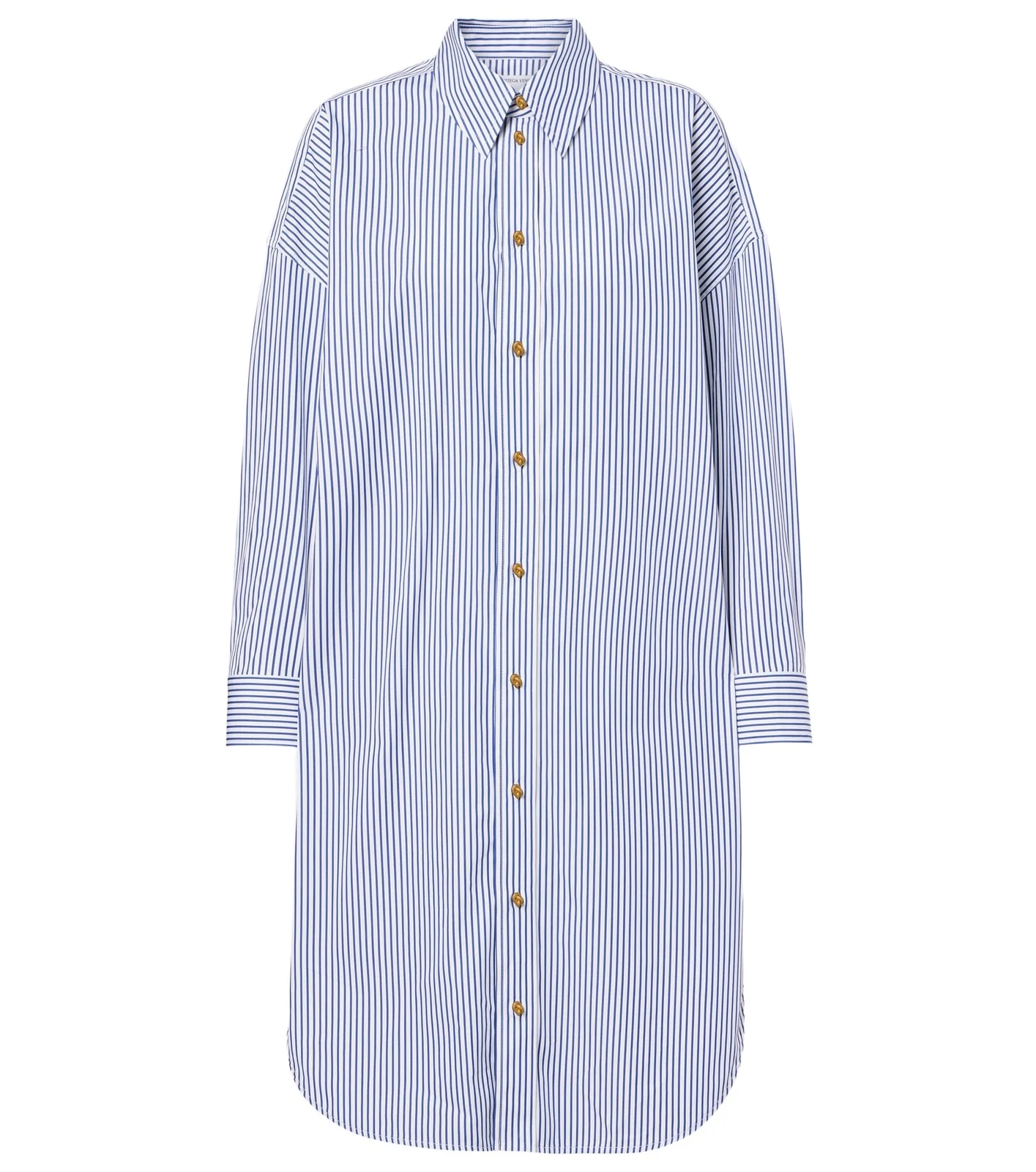 Striped cotton poplin shirt