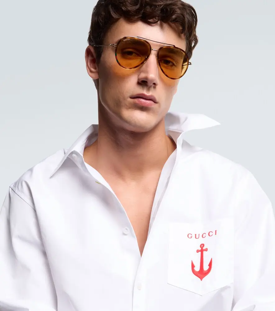 Gucci Double G aviator sunglasses | Thumbnail 4