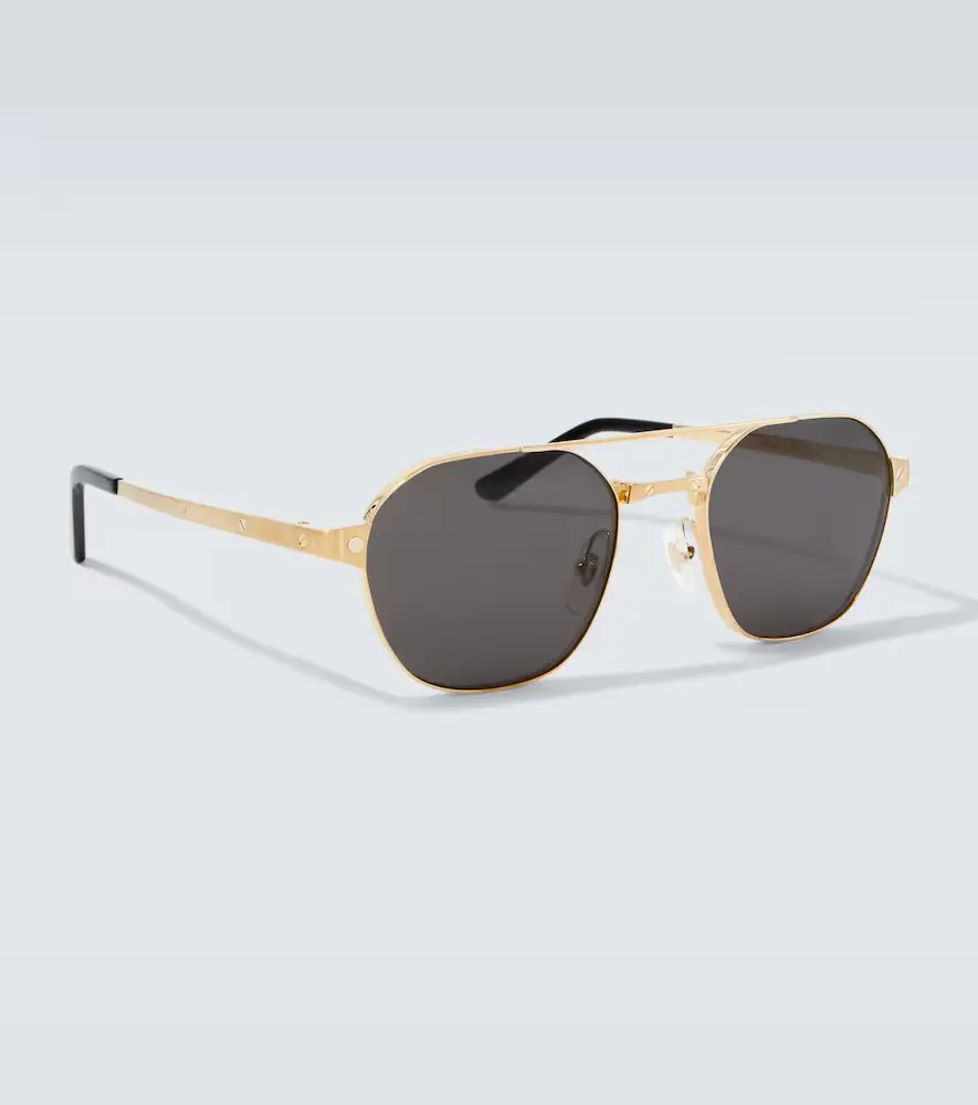 Cartier Eyewear Collection Santos De Cartier aviator sunglasses | Thumbnail 2