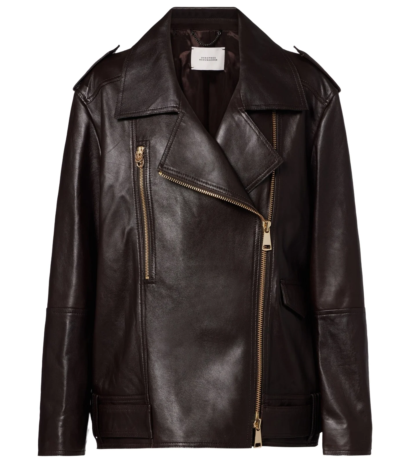 Sleek Statement leather biker jacket Sleek Statement leather biker jacket
