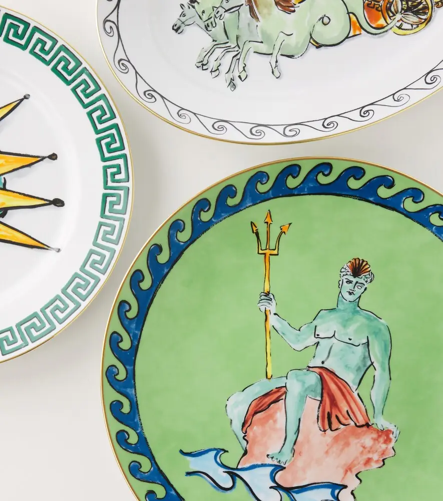 GINORI 1735 Il Viaggio di Nettuno porcelain charger plate by Luke Edward Hall | Thumbnail 3 GINORI 1735 Il Viaggio di Nettuno porcelain charger plate by Luke Edward Hall | Thumbnail 3