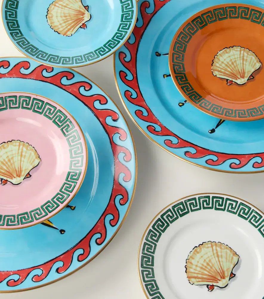 GINORI 1735 Il Viaggio Di Nettuno set of 4 bread plates by Luke Edward Hall | Thumbnail 3