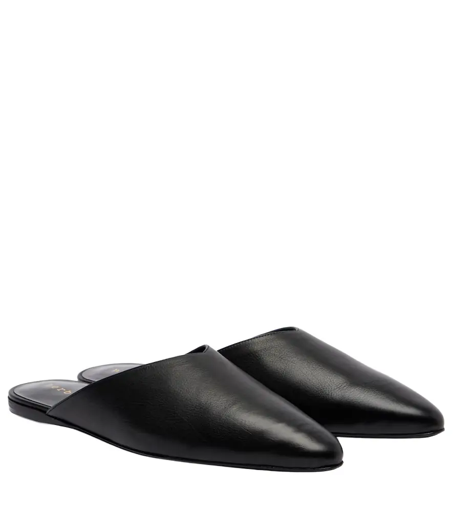 Homebody leather mules Homebody leather mules
