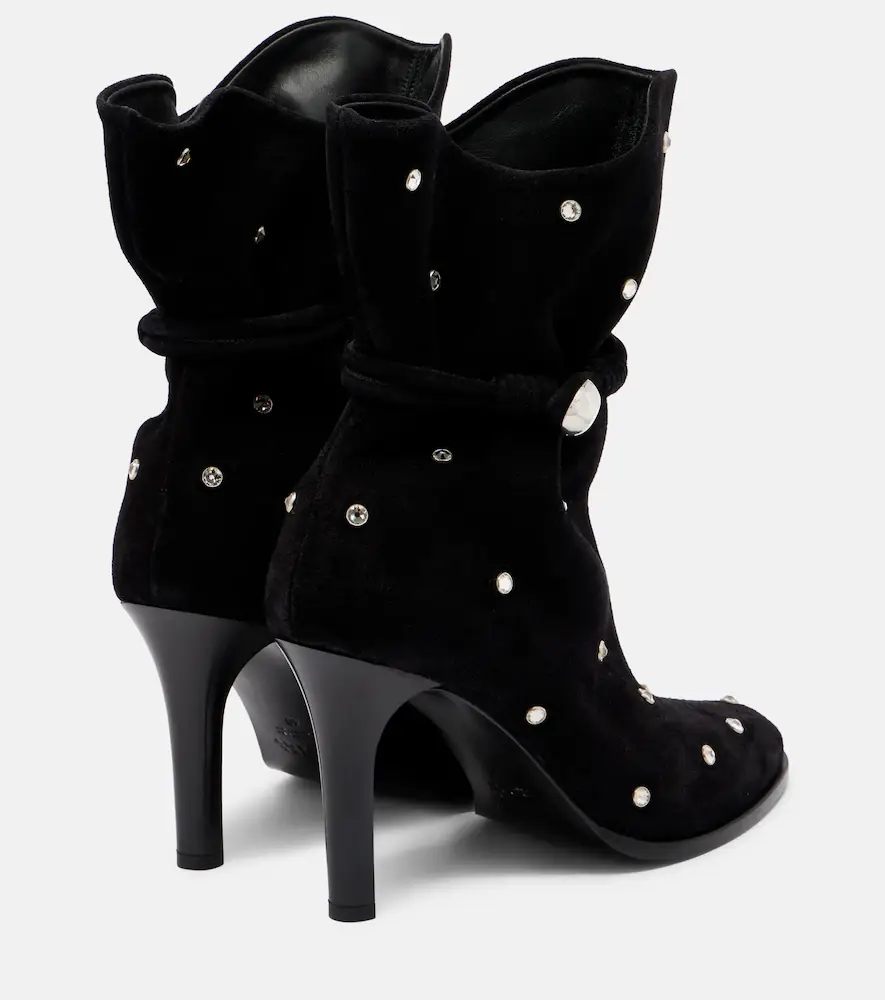 Isabel Marant Lolya 90 embellished suede ankle boots | Thumbnail 3
