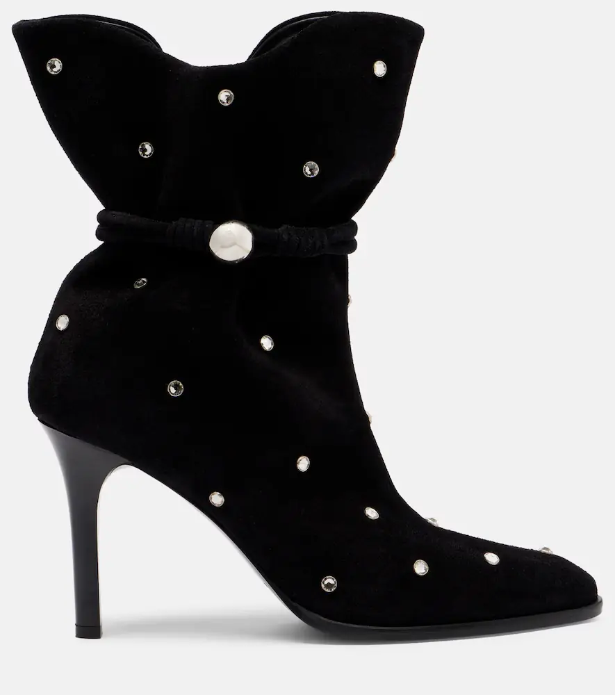 Isabel Marant Lolya 90 embellished suede ankle boots | Thumbnail 4