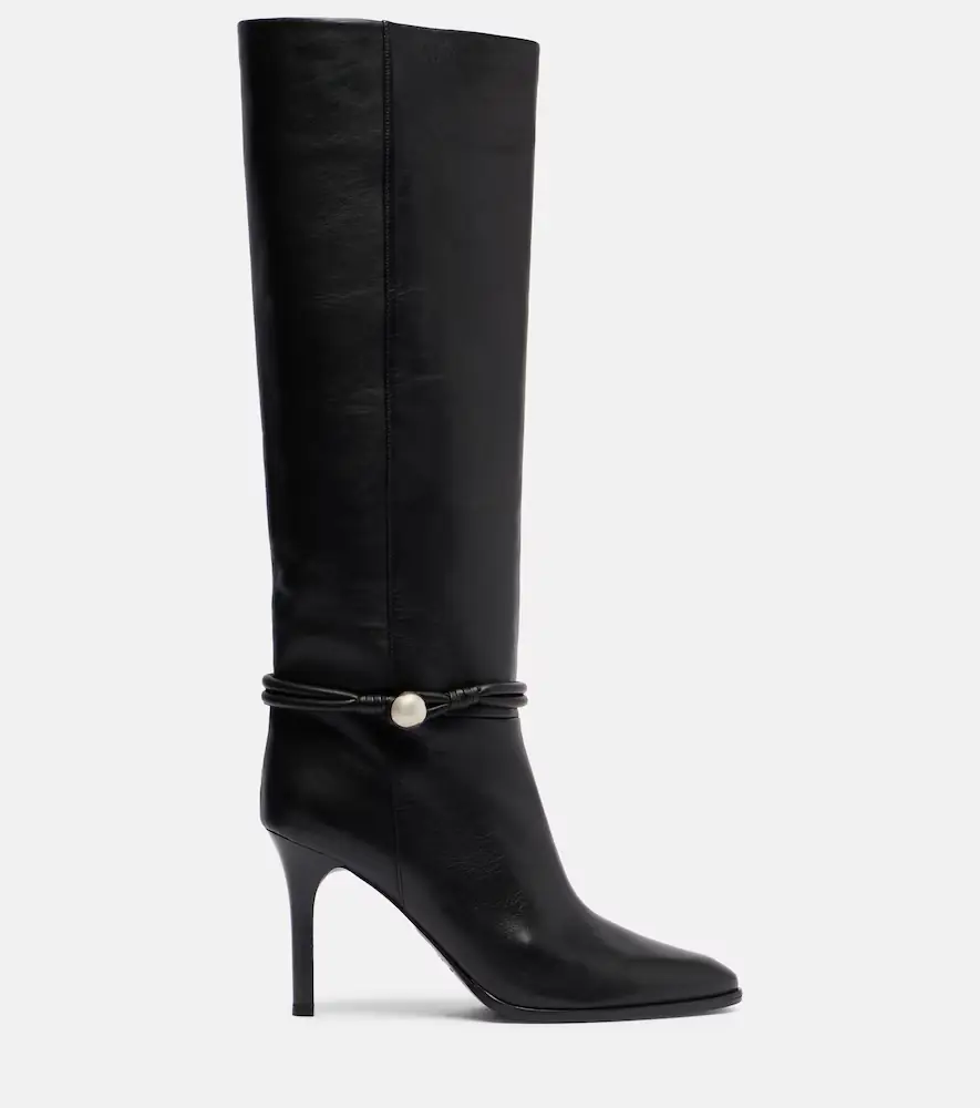 Isabel Marant Ieva Button 90 leather knee-high boots | Thumbnail 4