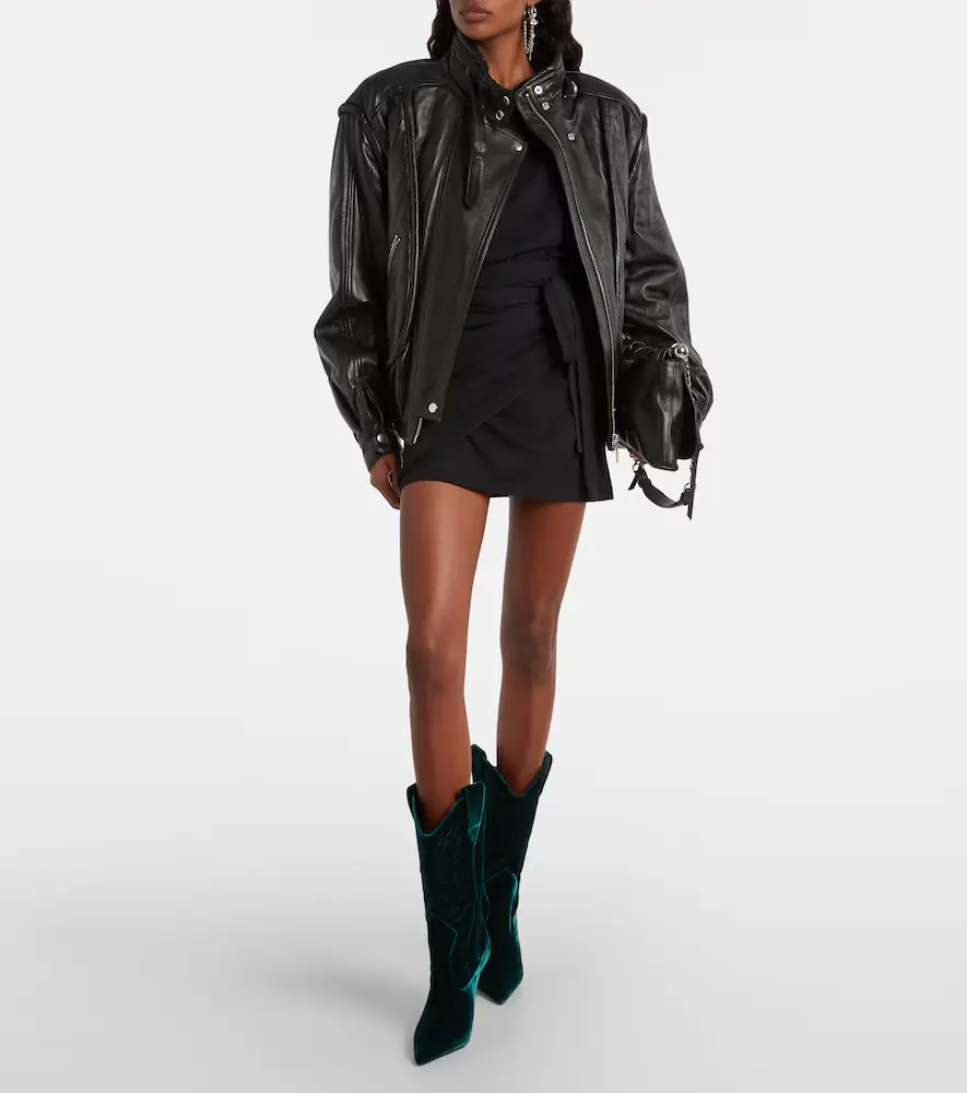 Paris Texas Lidia 105 velvet mid-calf boots | Thumbnail 5 Paris Texas Lidia 105 velvet mid-calf boots | Thumbnail 5