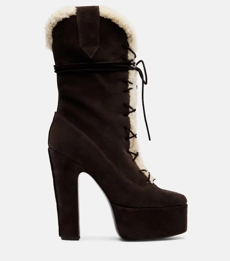 Paris Texas Malena 145 suede platform mid-calf boots | Thumbnail 2 Paris Texas Malena 145 suede platform mid-calf boots | Thumbnail 2