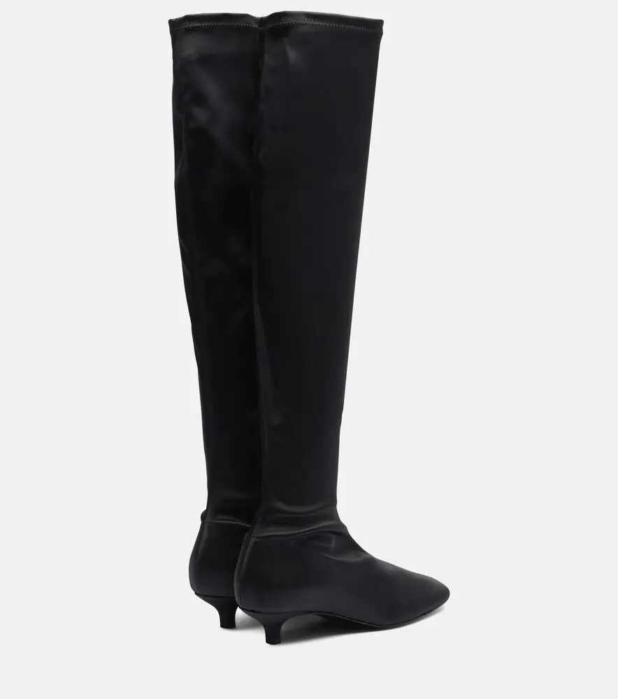 TOTEME Satin knee-high boots | Thumbnail 4 TOTEME Satin knee-high boots | Thumbnail 4