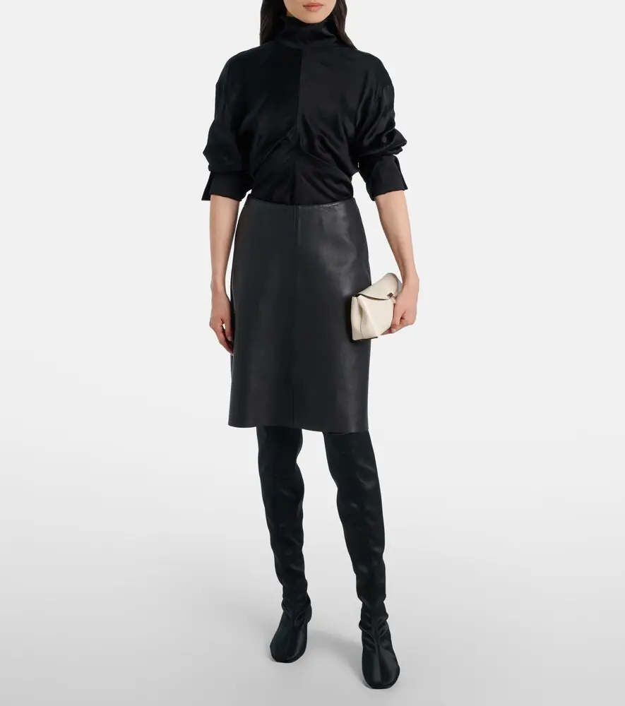 TOTEME Satin knee-high boots | Thumbnail 5 TOTEME Satin knee-high boots | Thumbnail 5