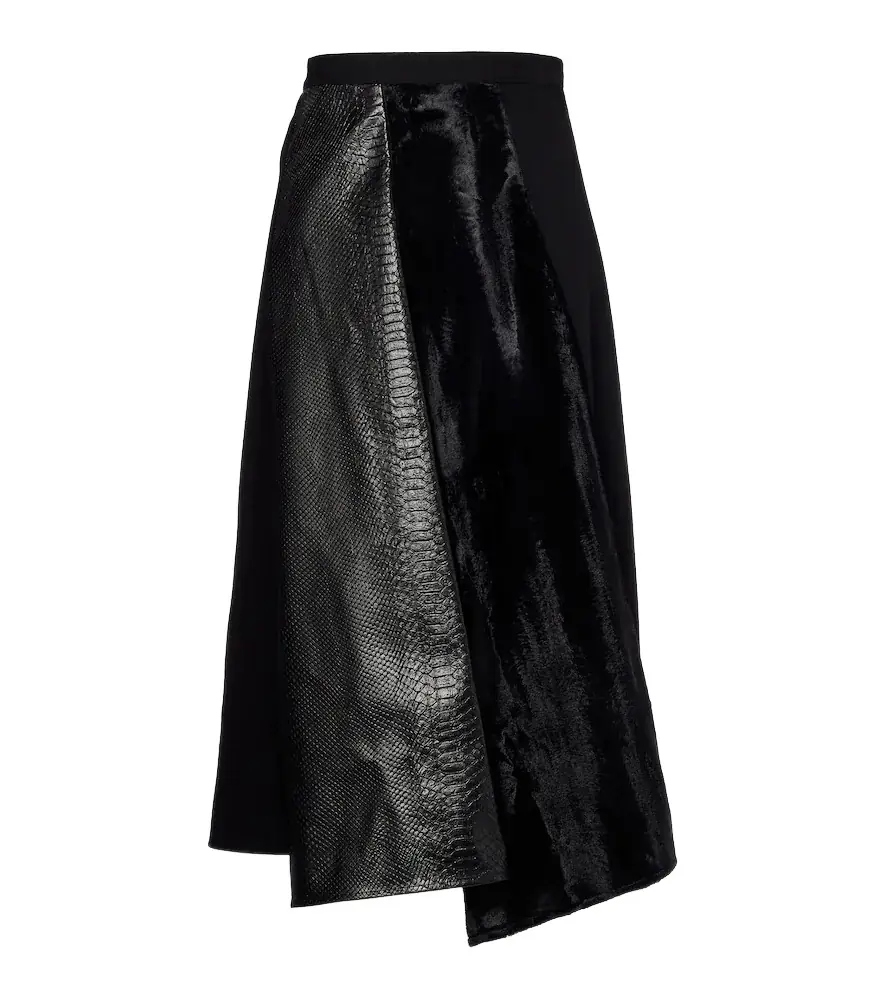 High-rise wool-blend maxi skirt High-rise wool-blend maxi skirt