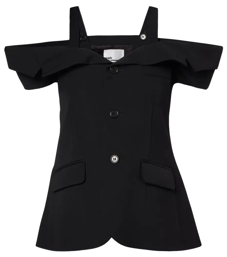 Noir Kei Ninomiya Cutout wool top | Image 1 Noir Kei Ninomiya Cutout wool top | Image 1