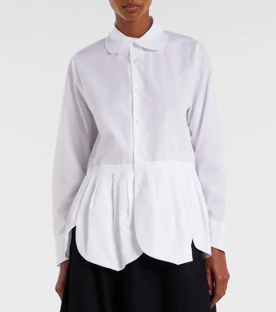 NOIR KEI NINOMIYA Gathered cotton blouse | Thumbnail 2