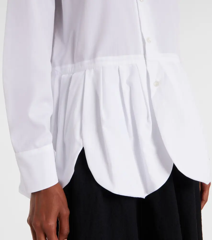 NOIR KEI NINOMIYA Gathered cotton blouse | Thumbnail 6
