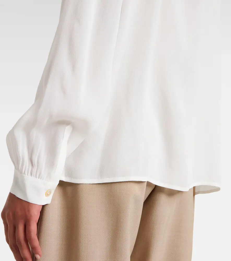 Tory Burch Tie-neck georgette blouse | Thumbnail 5 Tory Burch Tie-neck georgette blouse | Thumbnail 5