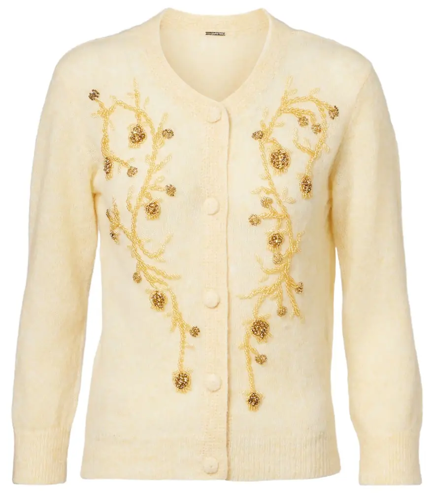 Jacques Wei Beaded alpaca and wool-blend cardigan | Image 1 Jacques Wei Beaded alpaca and wool-blend cardigan | Image 1