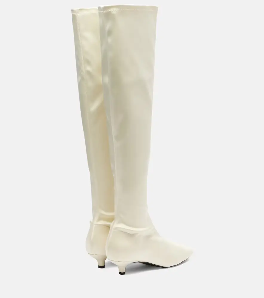 TOTEME Satin knee-high boots | Thumbnail 2 TOTEME Satin knee-high boots | Thumbnail 2