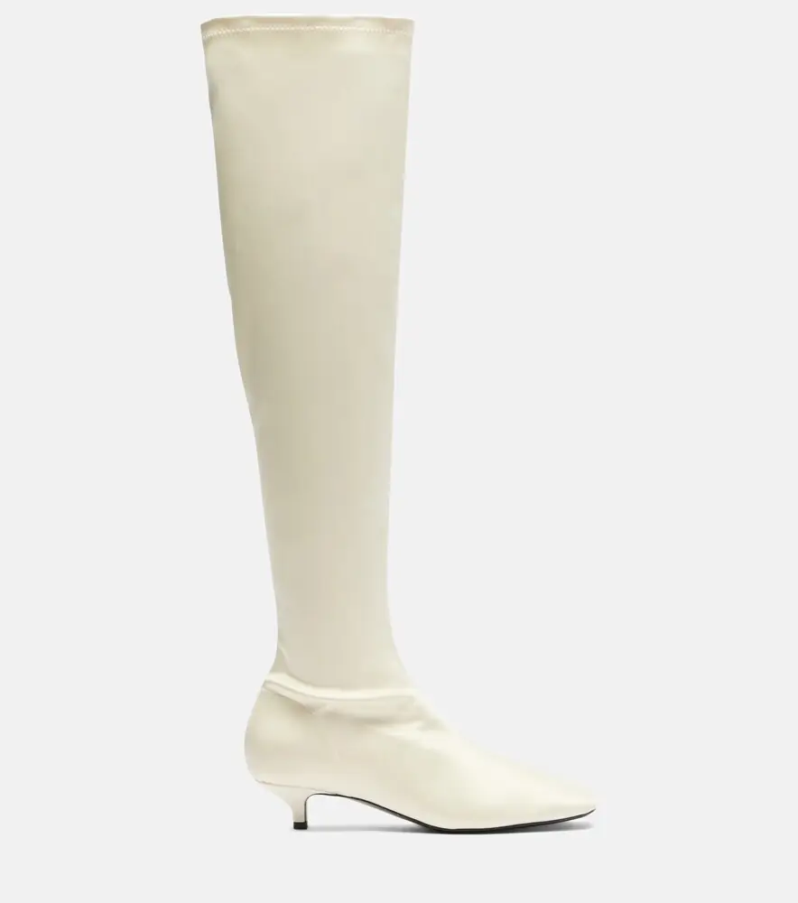 TOTEME Satin knee-high boots | Thumbnail 3 TOTEME Satin knee-high boots | Thumbnail 3