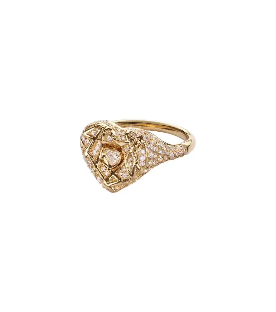 Kamyen 18kt gold pinky ring with diamonds | Image 1 Kamyen 18kt gold pinky ring with diamonds | Image 1