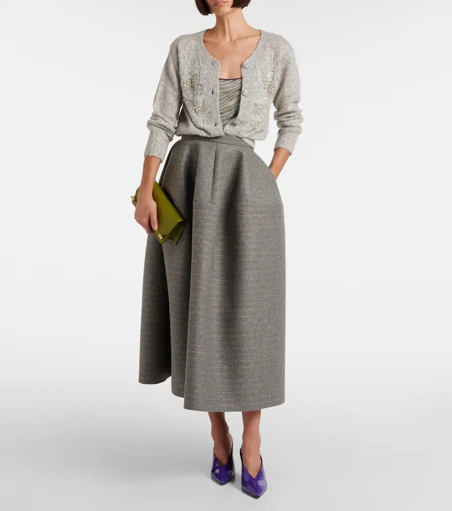 Jacques Wei Beaded alpaca and wool-blend cardigan | Thumbnail 6