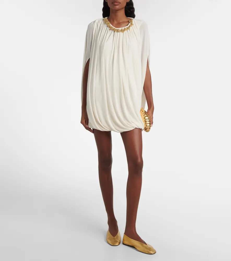 Xu Zhi Embellished draped minidress | Thumbnail 4