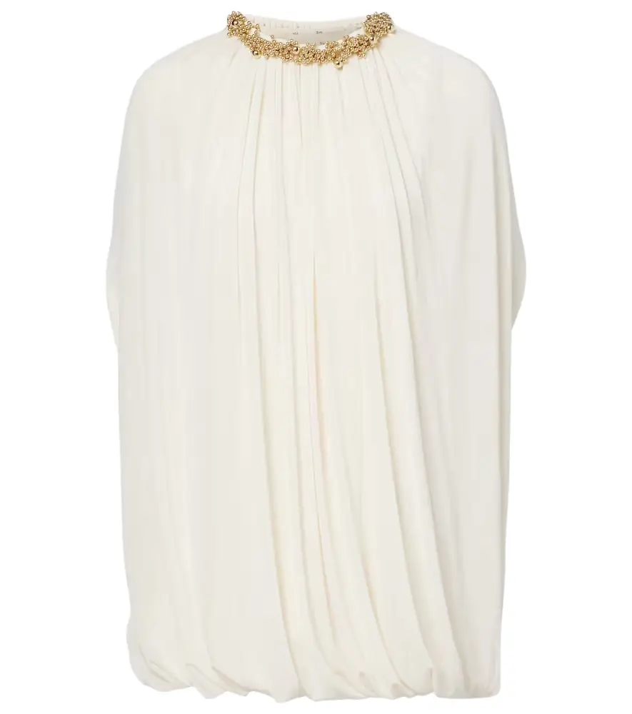 Xu Zhi Embellished draped minidress