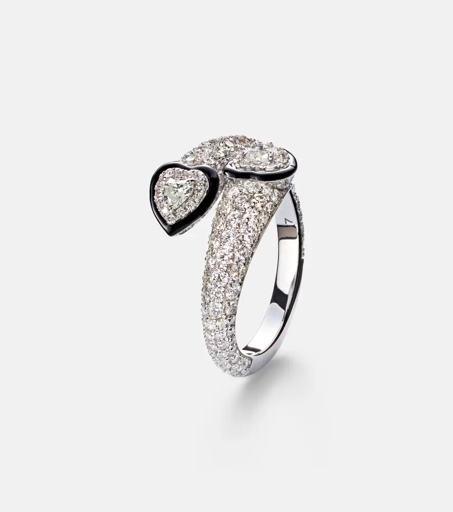 Kamyen Double Crush 18kt white gold ring with diamonds | Thumbnail 2 Kamyen Double Crush 18kt white gold ring with diamonds | Thumbnail 2