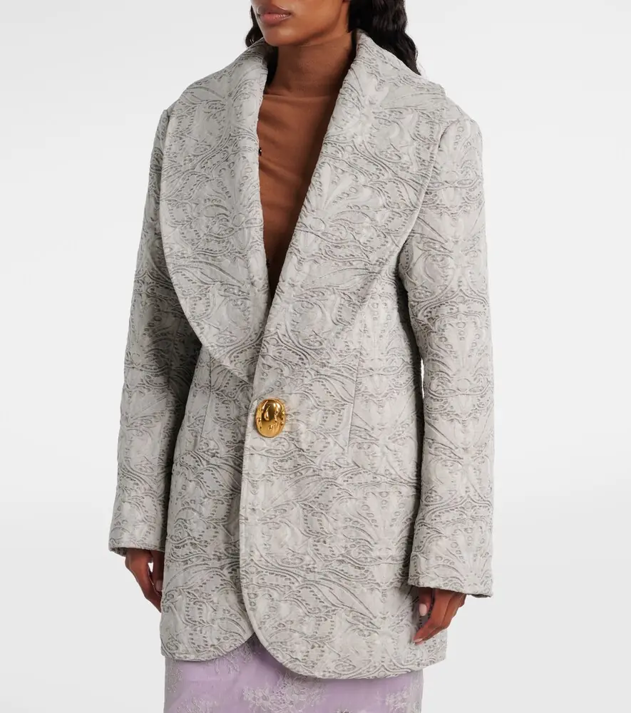 Jacques Wei Shearling-trimmed cotton coat | Thumbnail 5 Jacques Wei Shearling-trimmed cotton coat | Thumbnail 5