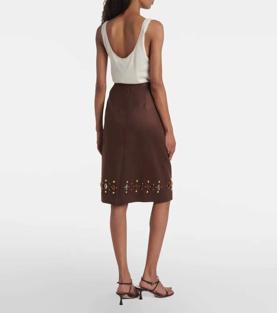 Xu Zhi Embellished pencil skirt | Thumbnail 2