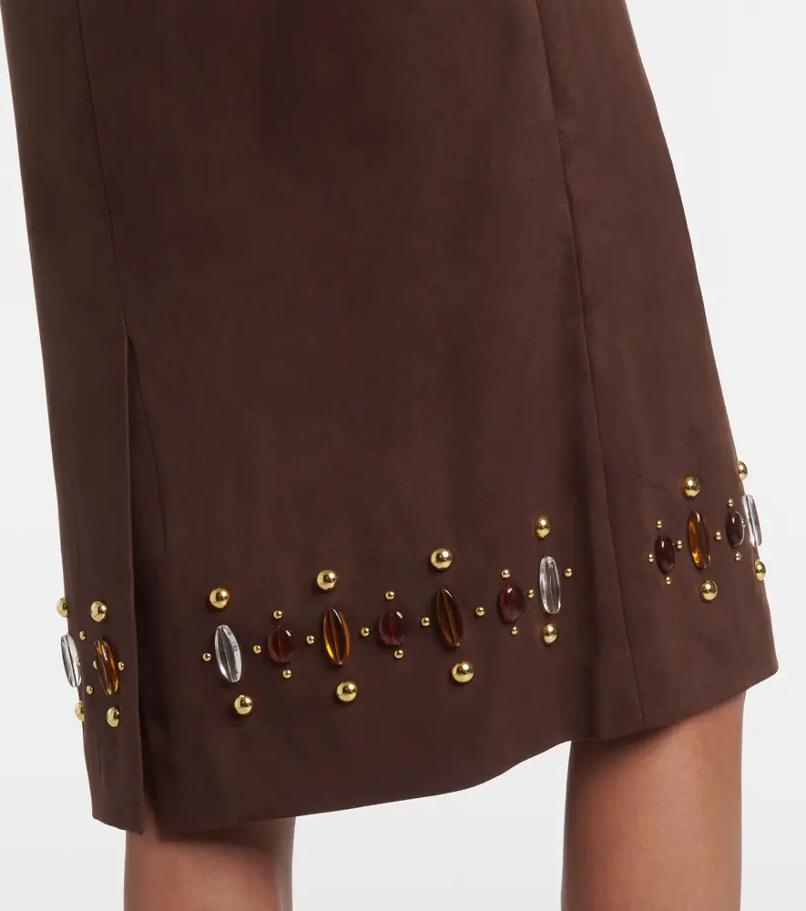 Xu Zhi Embellished pencil skirt | Thumbnail 4