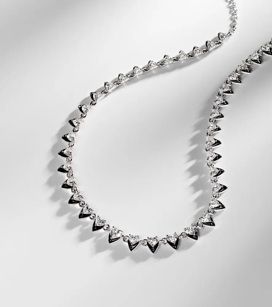 Kamyen Heart 18kt white gold and enamel choker with diamonds | Thumbnail 6 Kamyen Heart 18kt white gold and enamel choker with diamonds | Thumbnail 6