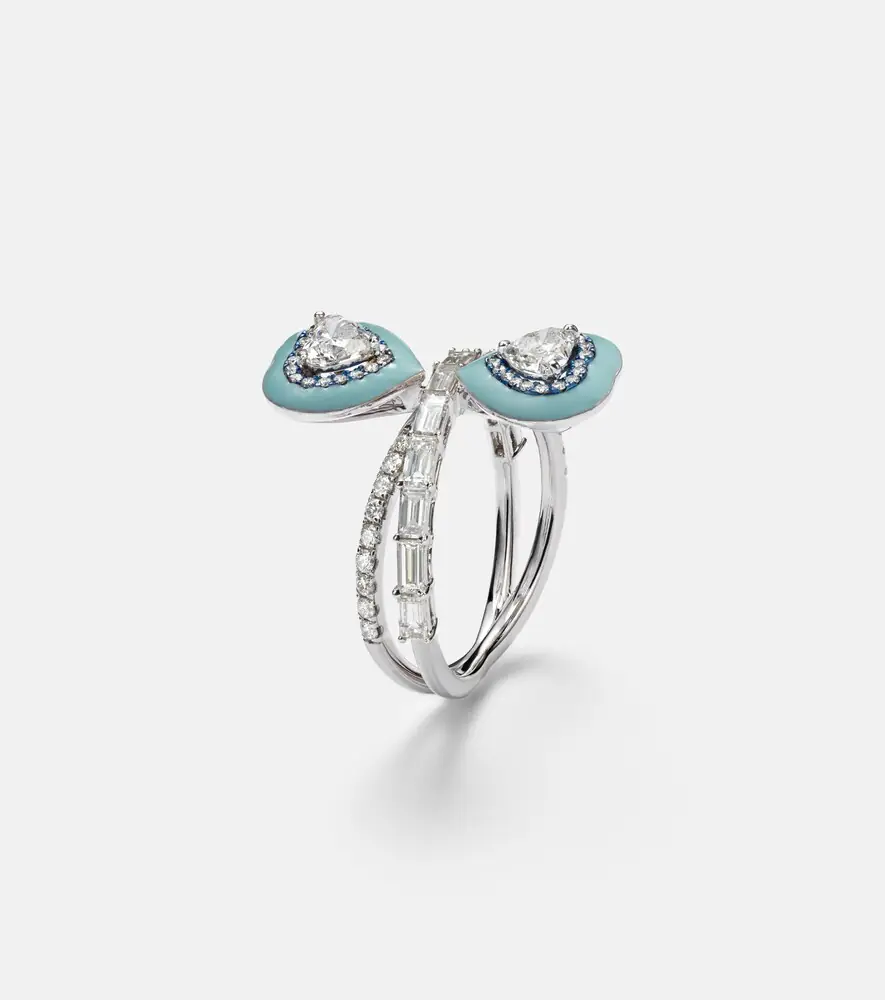 Kamyen Mirror Love 18kt white gold ring with diamonds | Thumbnail 2
