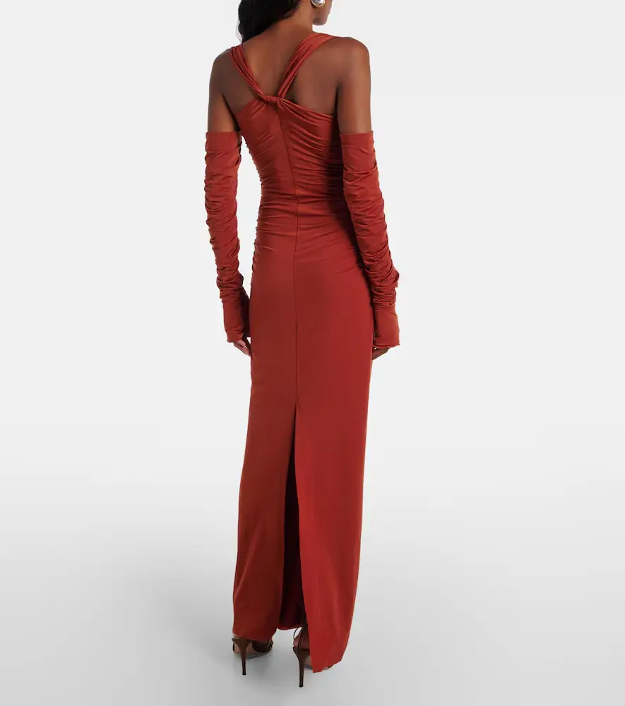 SIR. Rosseli gathered jersey maxi dress | Thumbnail 5