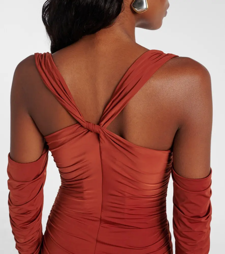 SIR. Rosseli gathered jersey maxi dress | Thumbnail 6