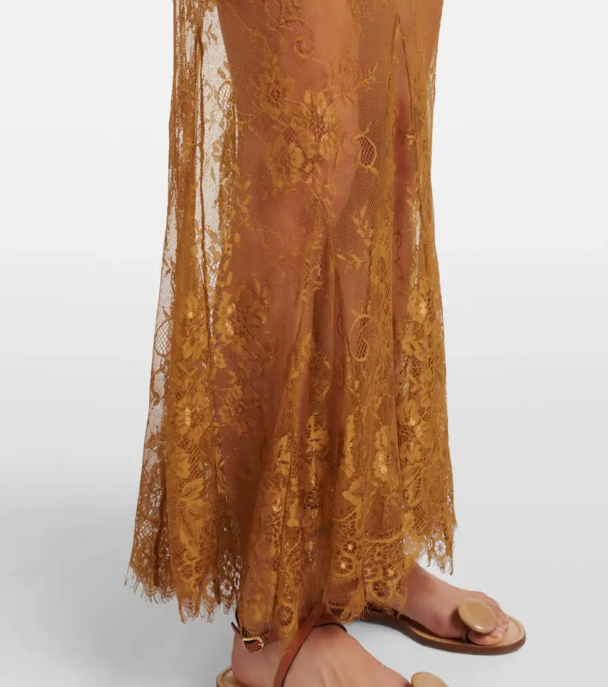 Jacques Wei Silk-trimmed lace maxi dress | Thumbnail 2
