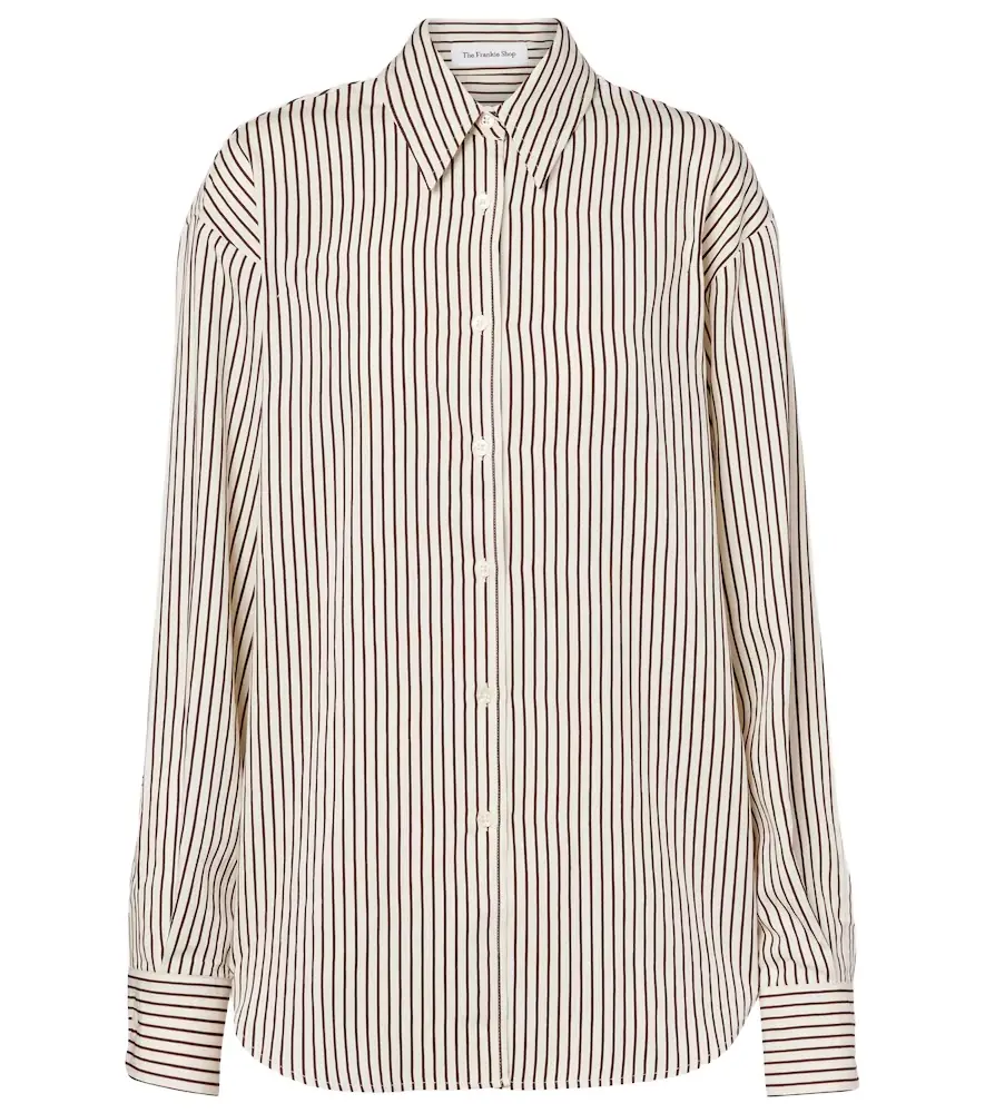 The Frankie Shop Peri striped poplin shirt | Image 1 The Frankie Shop Peri striped poplin shirt | Image 1