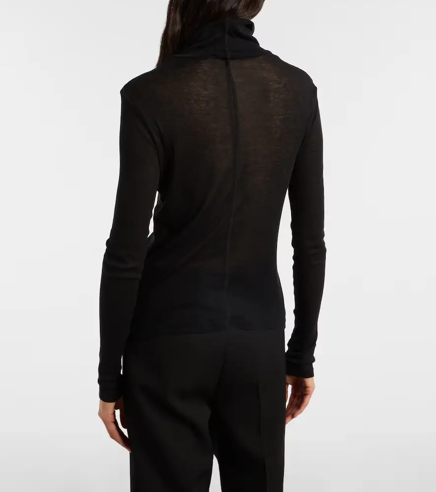 The Frankie Shop Evren cotton turtleneck top | Thumbnail 3