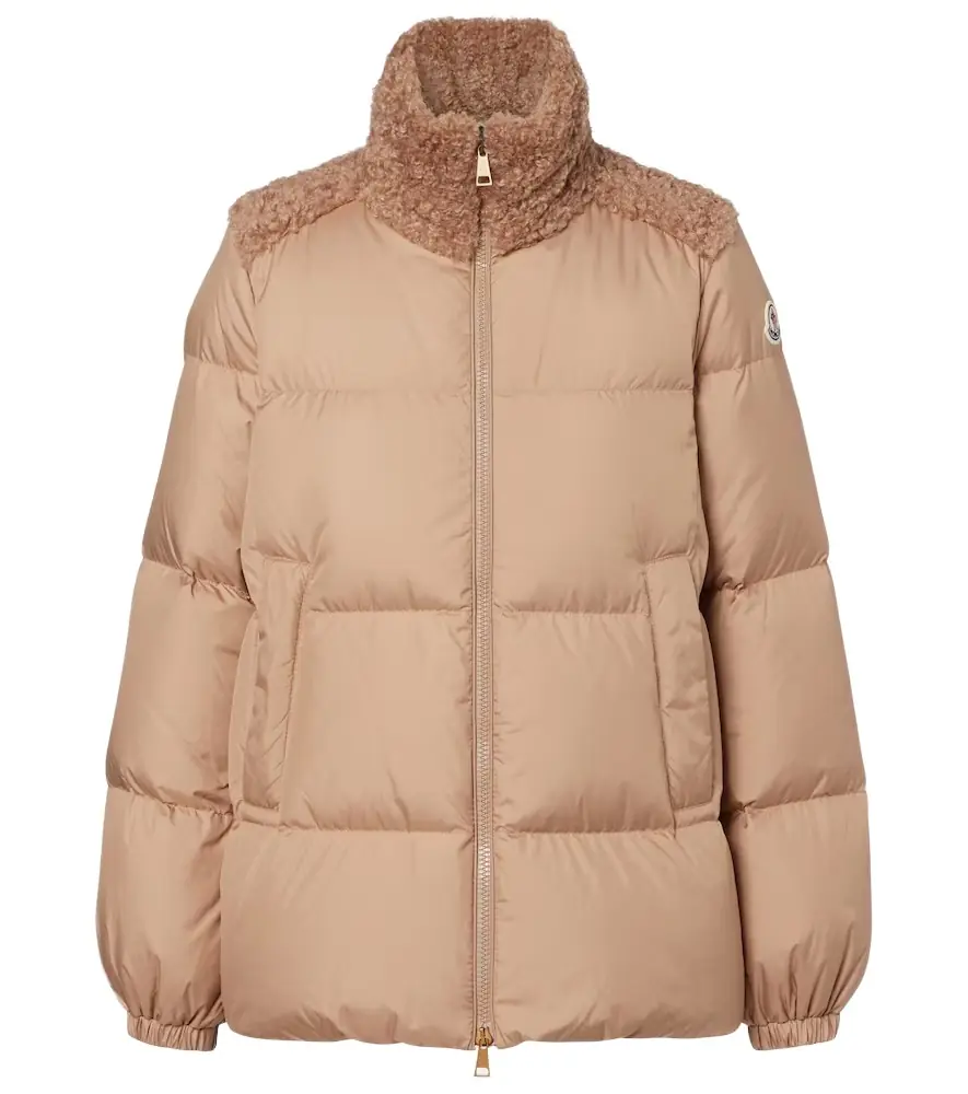 Moncler Esnaie fleece-trimmed down jacket | Image 1 Moncler Esnaie fleece-trimmed down jacket | Image 1