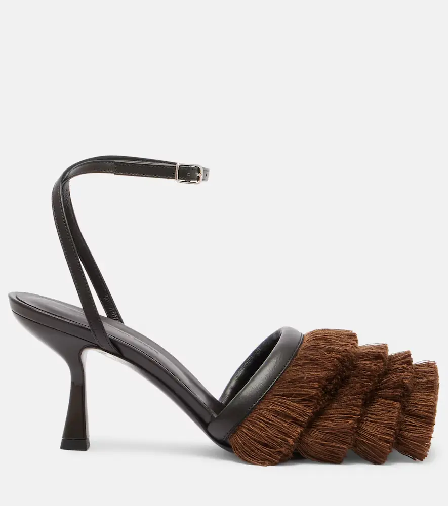 Christopher Esber Castanet fringed leather sandals | Thumbnail 3