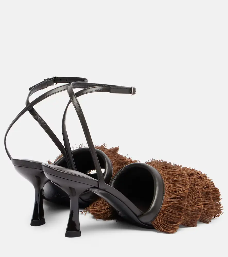 Christopher Esber Castanet fringed leather sandals | Thumbnail 4